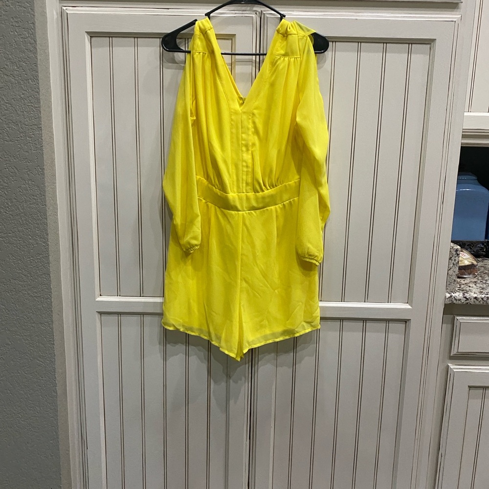 Bright Yellow Woman’s One Piece Summer Romper!